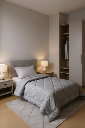Wellsoft Tek  Kişilik Yorgan - Antrasit (155x215)