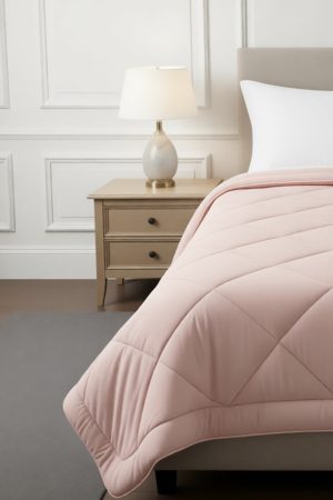 Wellsoft Tek  Kişilik Yorgan - Pudra (155x215)